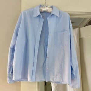 Djerf Avenue Breezy Shirt Blue